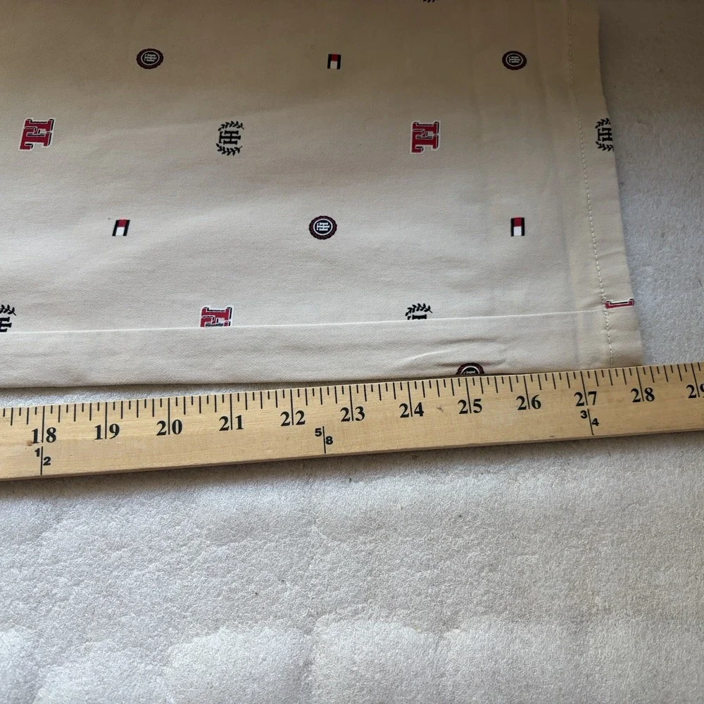Tommy Hilfiger Hampton Slim Heritage Chino Pants Women 14 Beige Embroidered Logo